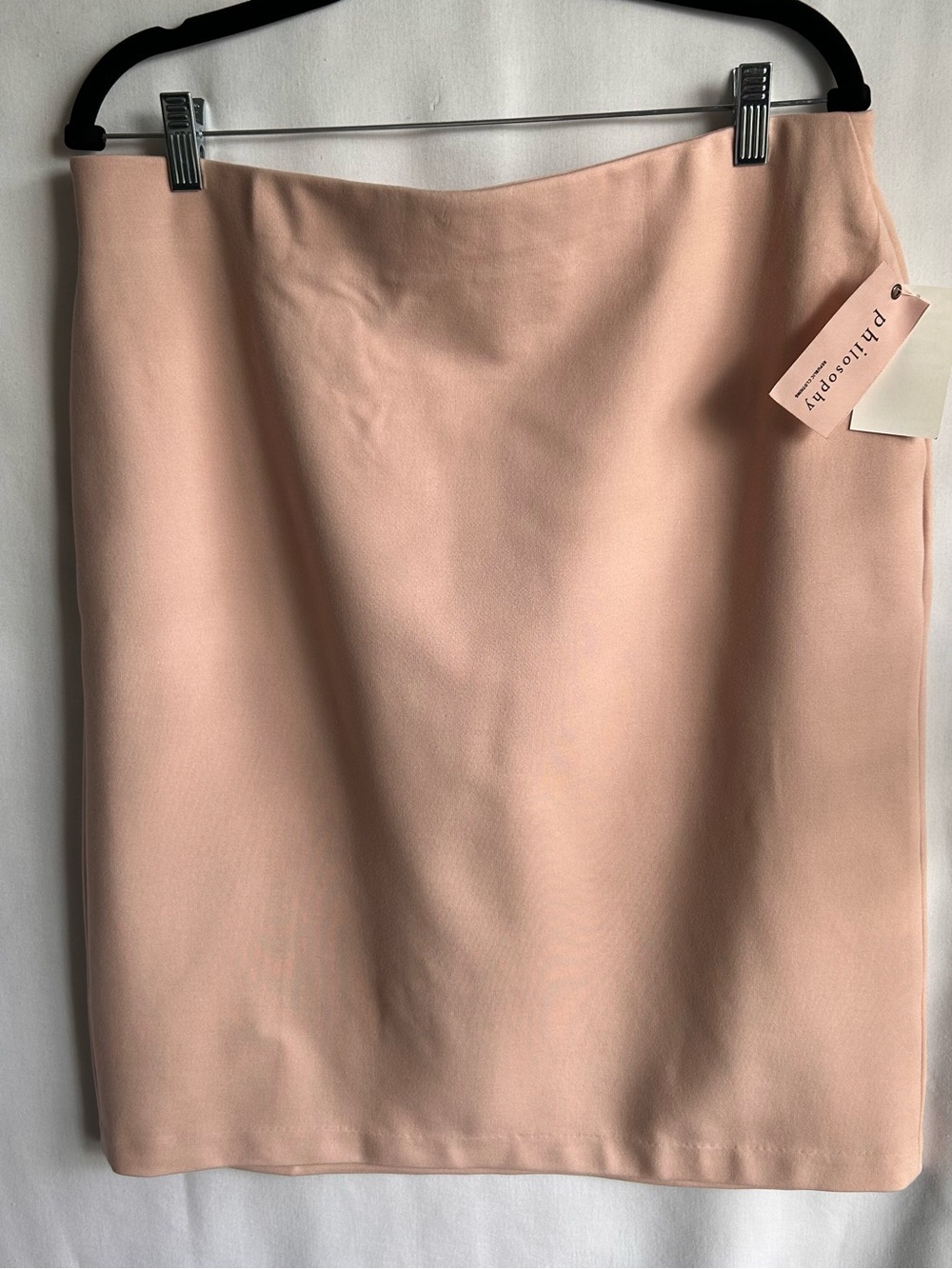 Philosophy NWT Blush Pink Pencil Skirt